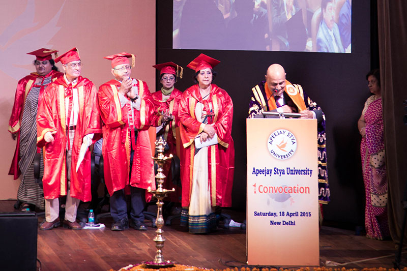 Apeejay Stya University, School of Management Sciences Gurgaon Convocation photo 2