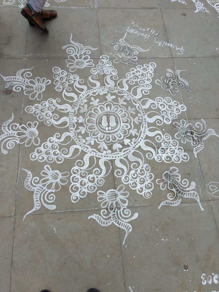 GMU Sambalpur Rangoli photo 11