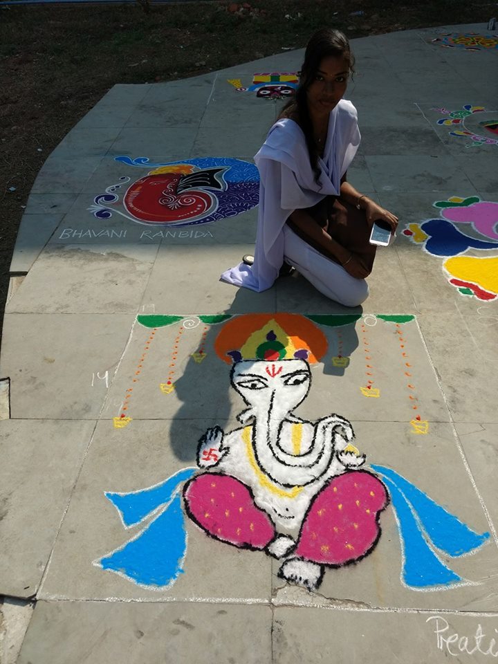 GMU Sambalpur Rangoli photo 6