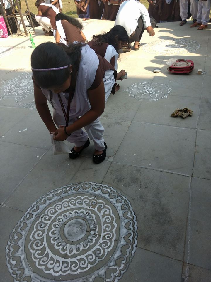 GMU Sambalpur Rangoli photo 9