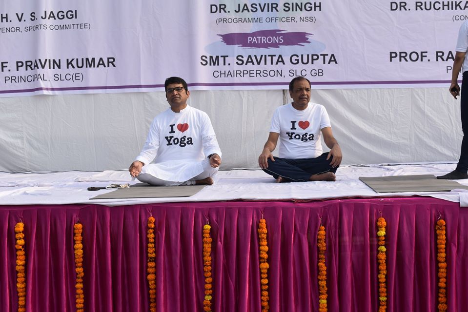 Shyam Lal College International Yoga Day photo 15