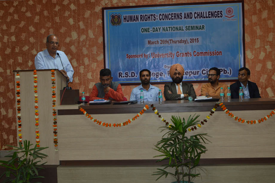 RSD College Firozpur Seminar on Human Rights photo 2