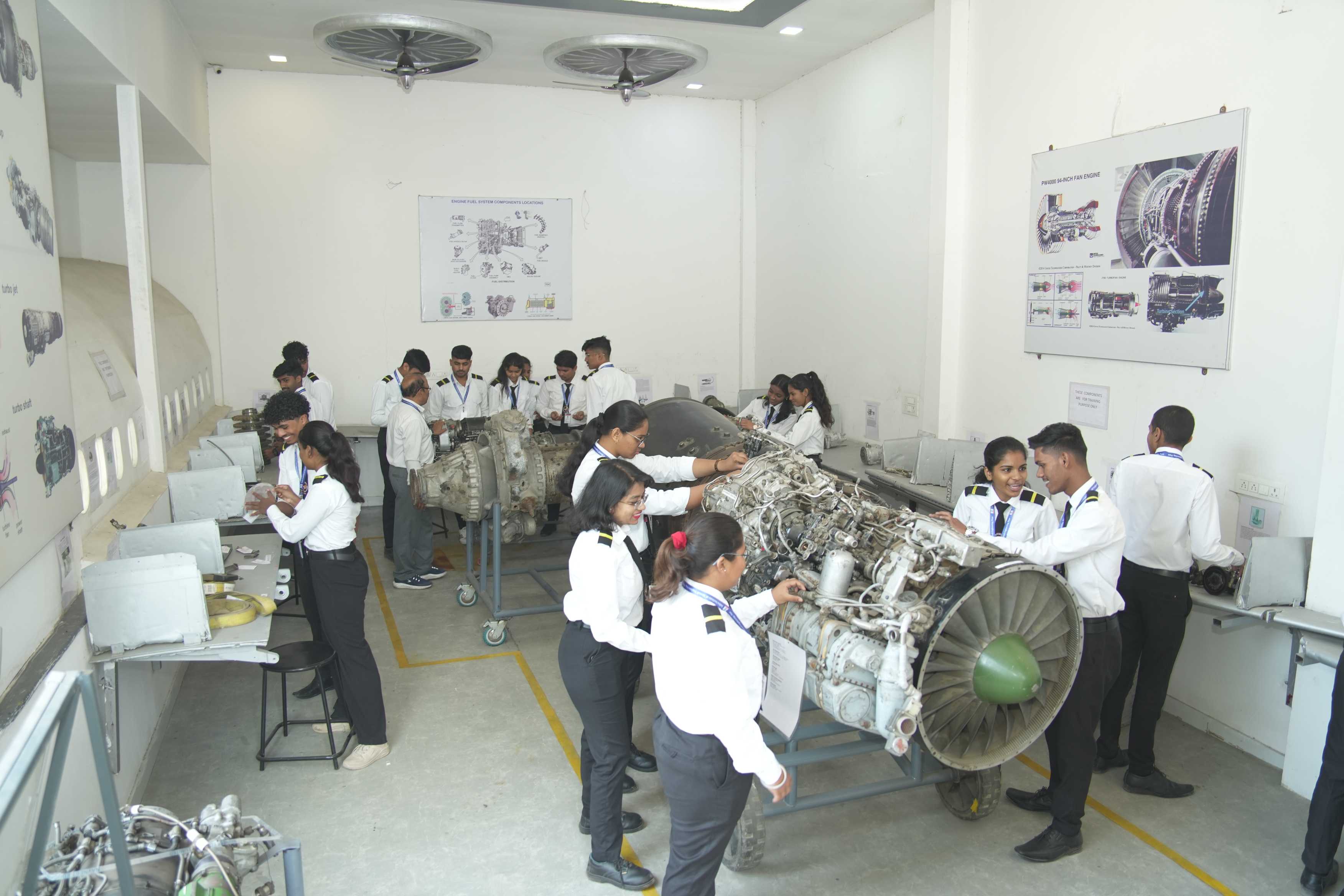 Indira Institute of Aircraft Engineering Jet engine lab photo 2
