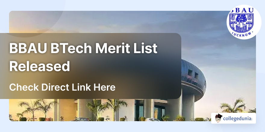BBAU BTech Merit List Released bbau ac in Check Direct Link Here