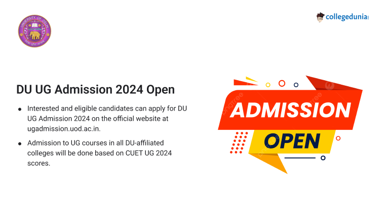 DU CSAS 2024 Portal Open, Apply for UG Admissions @admission.uod.ac.in