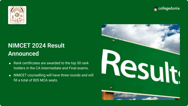 NIMCET 2024 Result Released @nimcet.in; Check Direct Link Here