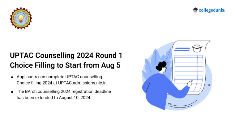 UPTAC Counselling 2024 Round 1 Choice Filling to Start from August 5 ...