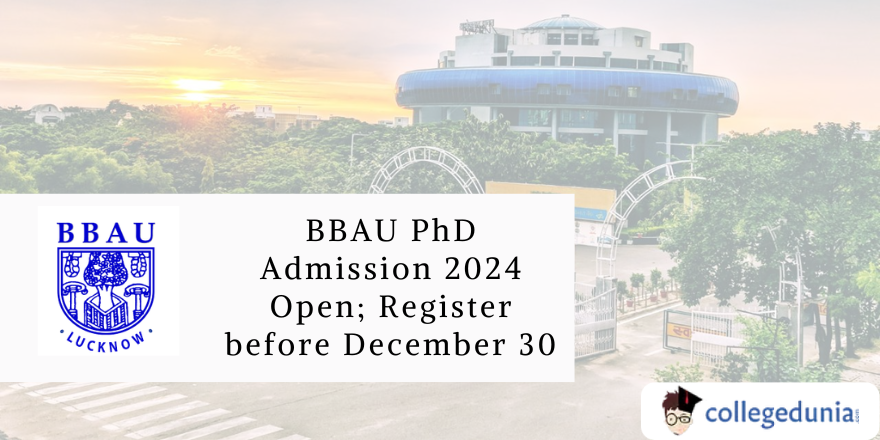 BBAU PhD Admission 2024 Open Register before December 30