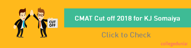 CMAT Cut off 2021 for KJ Somaiya & Admission Date