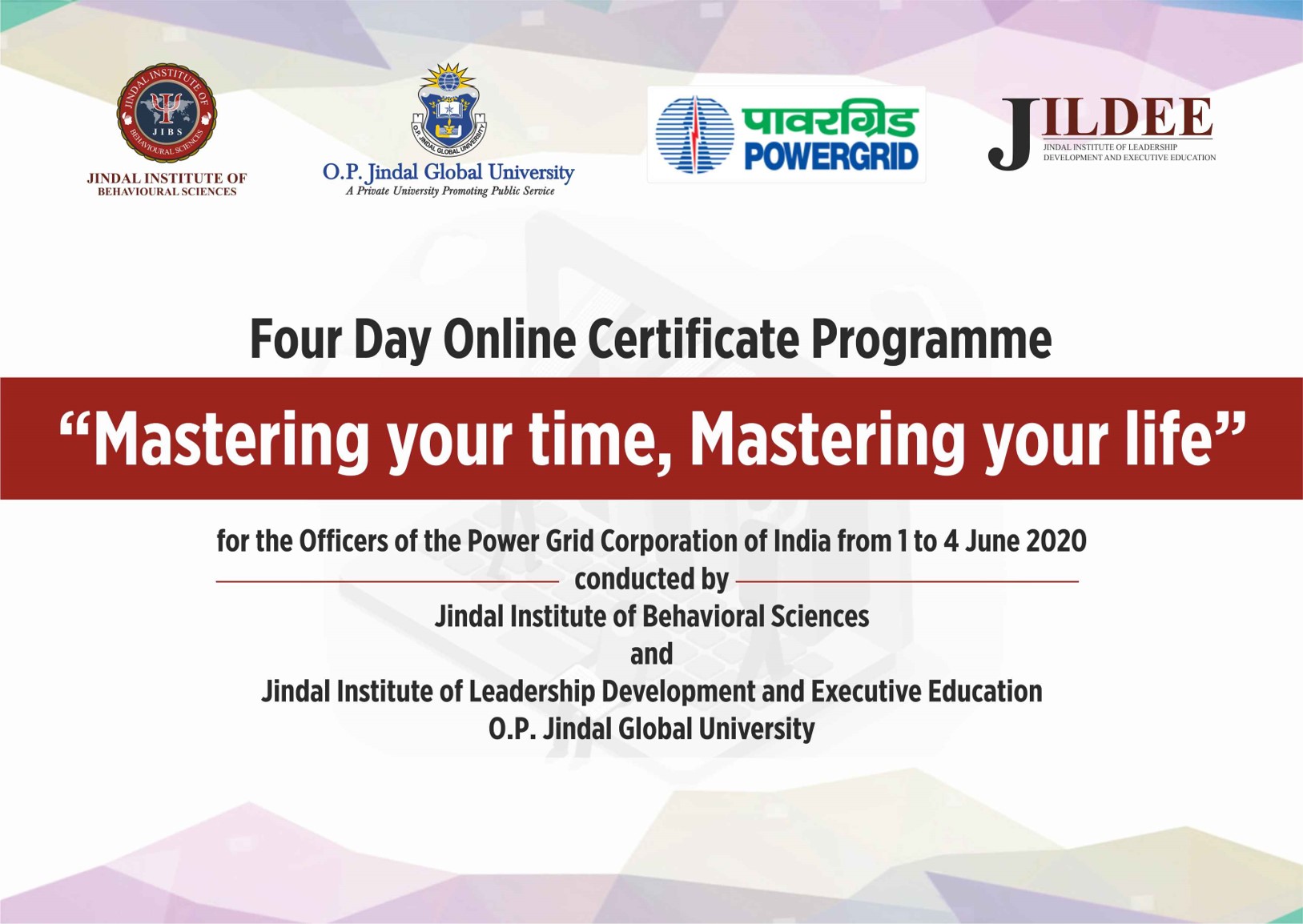 JILDEE Organizes First Online Certificate Executive Education Programme