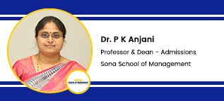 Sona School of Management,  Professor & Dean- Dr. P K Anjani