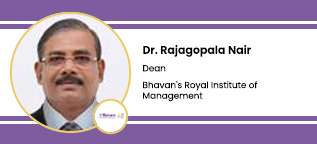 Interview Dr Rajagopala Nair Dean at Bhavans Royal Institute of Management Kochi