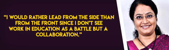 “I would rather lead from the side than from the front", Dr. Srividya shares her leadership style