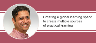 Creating a global learning space to create multiple sources of practical learning