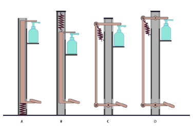 foot-operated hand sanitizer dispenser