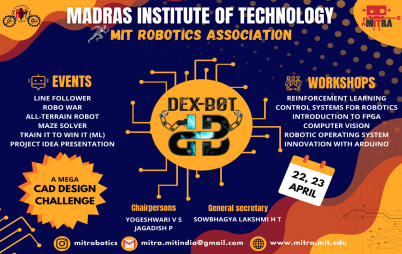 MIT Robotics Association to Organise ‘Dexbot’ on April 22 and 23; Check Details Here