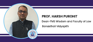 Interview Prof Harsh Purohit Dean FMS Wisdom and Faculty of Law at Banasthali Vidyapith Tonk