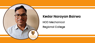 Regional College, Jaipur, HOD Mechanical:  Kedar Narayan Bairwa Interview