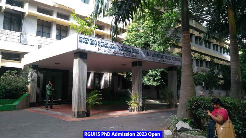 RGUHS PhD Admission 2023 Open; Last Date to Apply is April 21