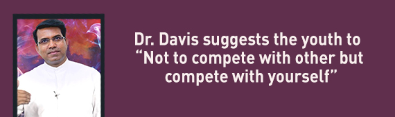 Dr. Davis suggests the youth “Not to compete with other but compete with yourself”