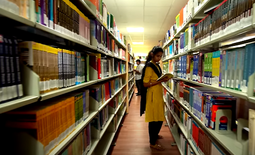 PSVPEC’s central library is a well-stocked knowledge hub that has over 30,000 volumes, national and international journals, e-books, and digital resources.