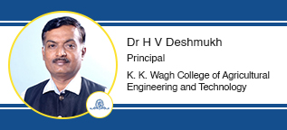 K.K. Wagh College of Agricultural Engg & Technology Principal: Dr. H. V. Deshmukh Interview