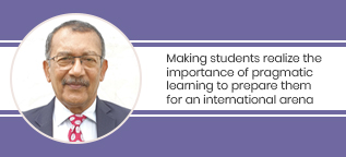 Making students realize the importance of pragmatic learning to prepare them for an international arena