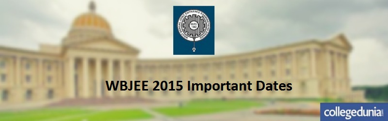 WBJEE 2015 Important Dates