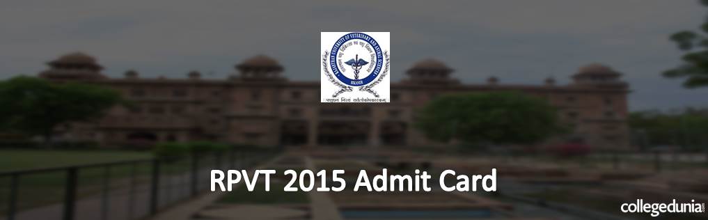 RPVT 2015 Admit Card Alert