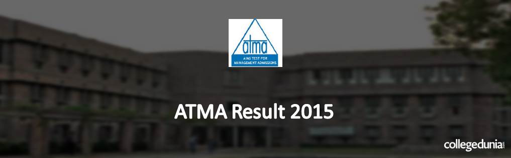 ATMA 2015 Result Declared