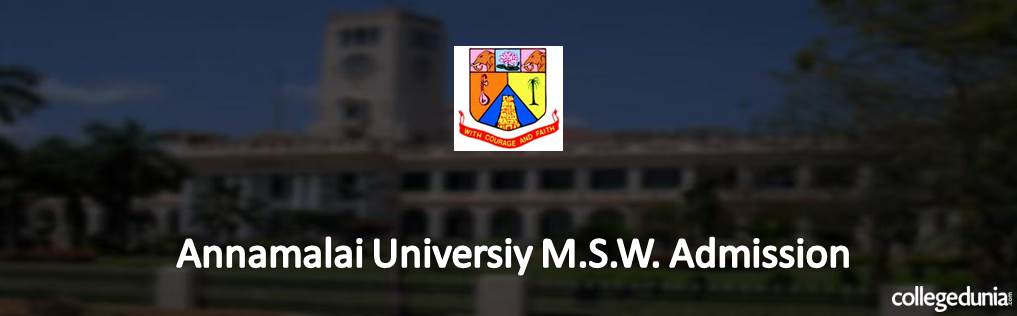 Annamalai University M.S.W. Admission 2015