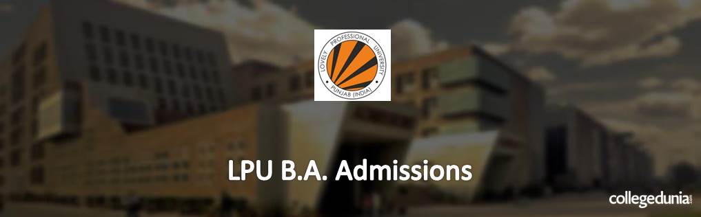 LPU BA Admissions 2015