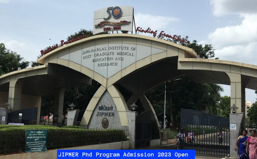 JIPMER Phd Program Admission 2023 Open; Apply till March 26