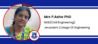 Jerusalem College of Engineering, Chennai, Head of Civil Engineering Department: Mrs. P. Asha Interview