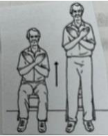 *(Picture of 30-second Chair stand test)*