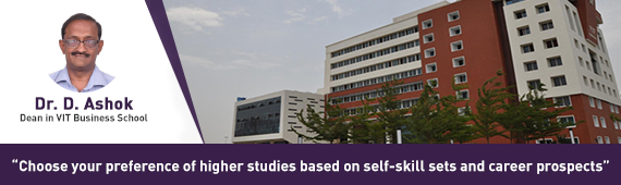 “Choose your preference of higher studies based on self-skill sets and career prospects”, advices Dr. D. Ashok