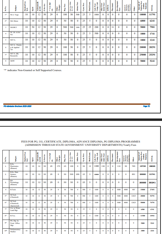 fee Structure