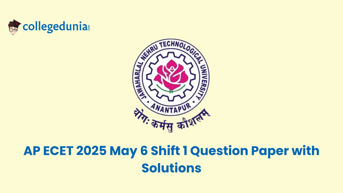 AP ECET 2025 May 6 Shift 1 Question Paper with Solutions