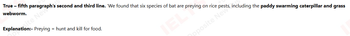 BATS to the Rescue Reading Answers