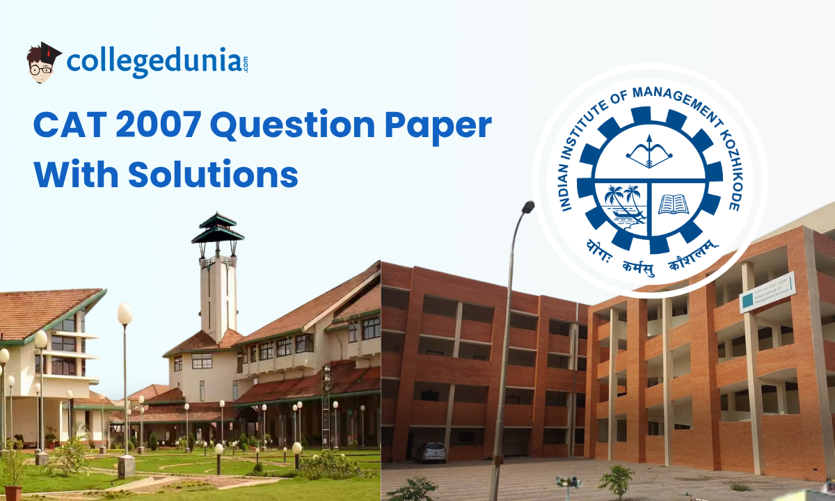 CAt 2007 Question Paper with Solution