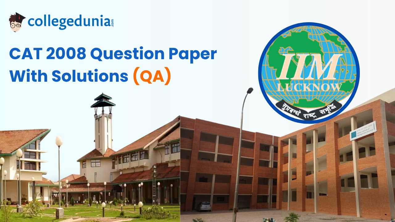 CAT QA 2008 Question Paper with solution