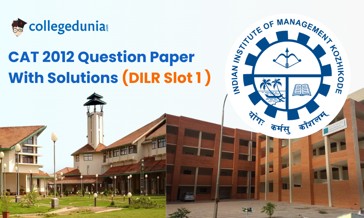 CAT 2012 DILR slot 1 Question Paper with solution 