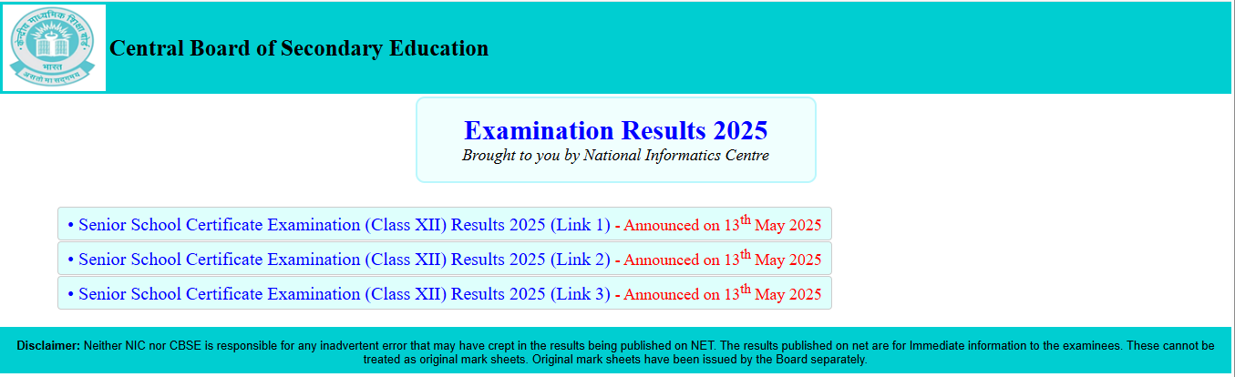 CBSE results Out