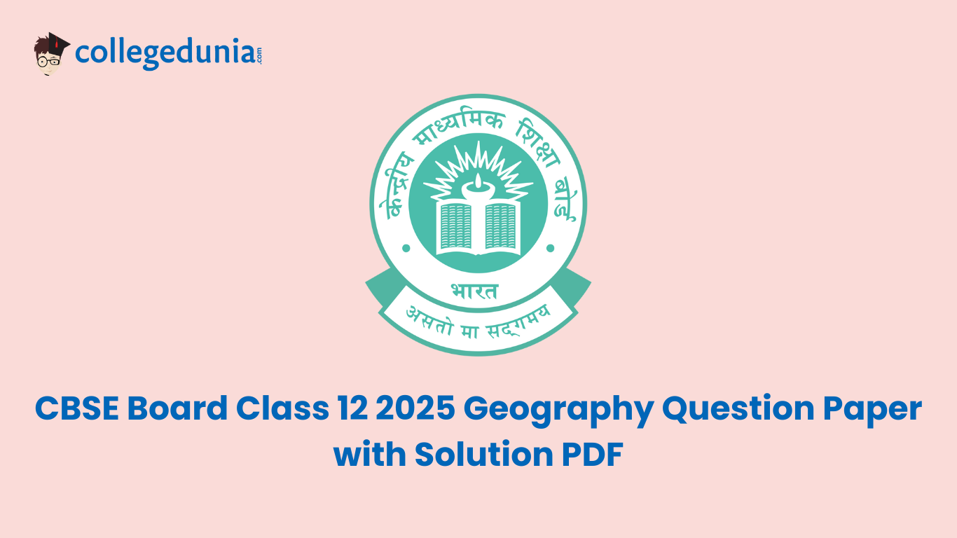 cbse class 12 geography Question paper with Solution