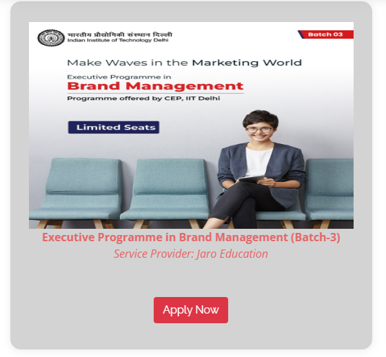 IIT Delhi Executive Programme 2025