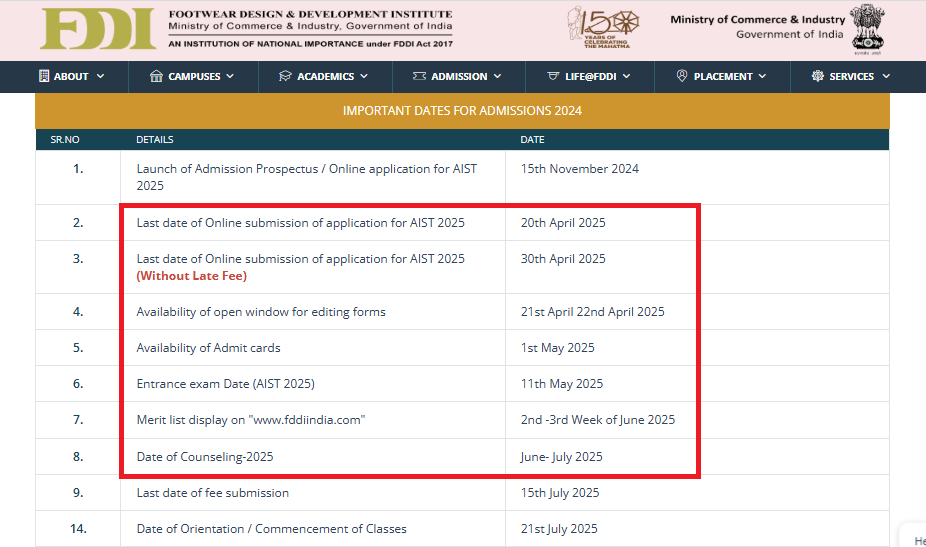 FDDI AIST 2025 Registration