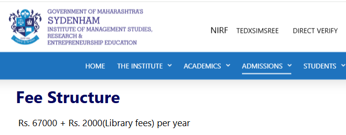 Fee Structure