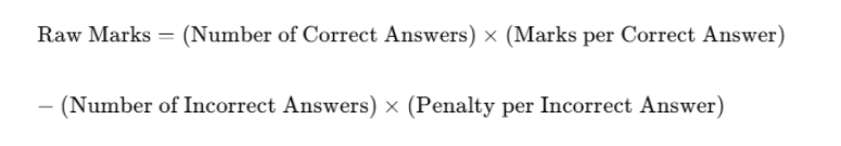 GATE 2025 Raw Marks Calculation