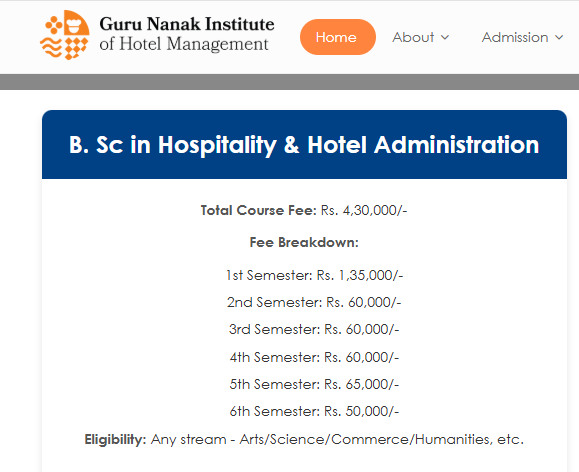 Fee Structure