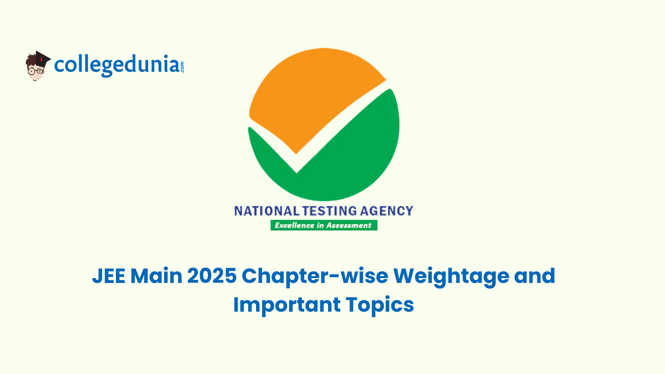 JEE Main Chapter wise weightage 2025